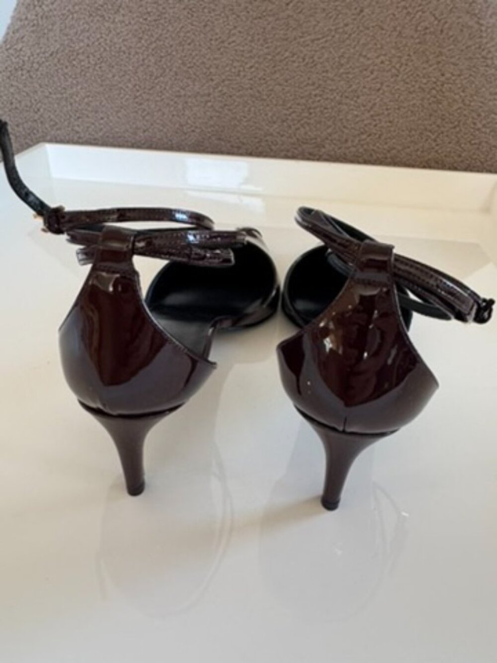 Khaite Mia Pump Patent Leather - Burgundy/Size 40.5 - Picture 4 of 9
